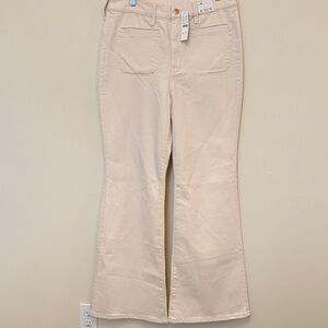 J. Crew Cream Flare & Wide Leg Jeans